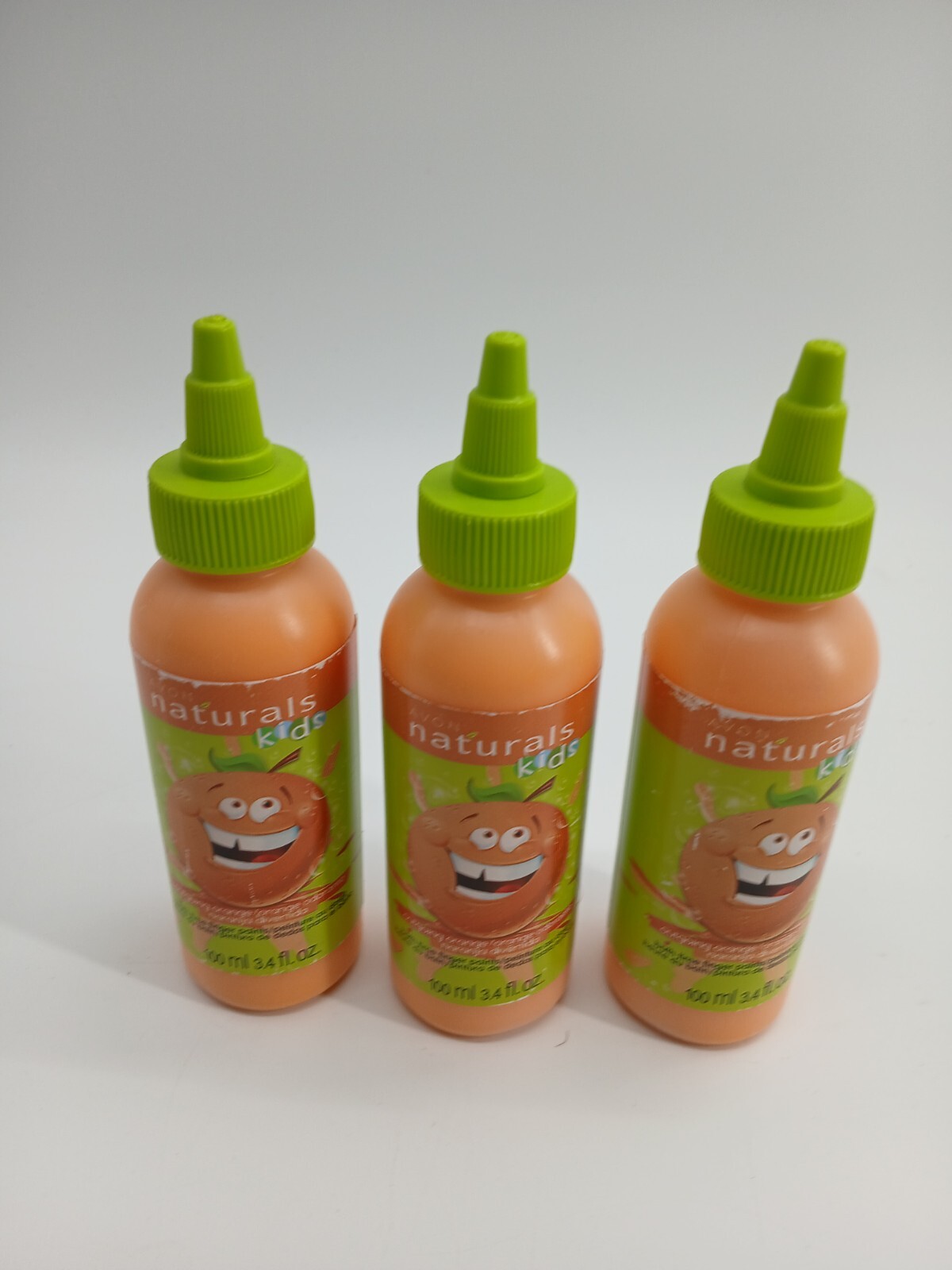 (Lot Of 3) Avon Kids Naturals Outgoing Orange Bathtime Finger Paints (NOS)…