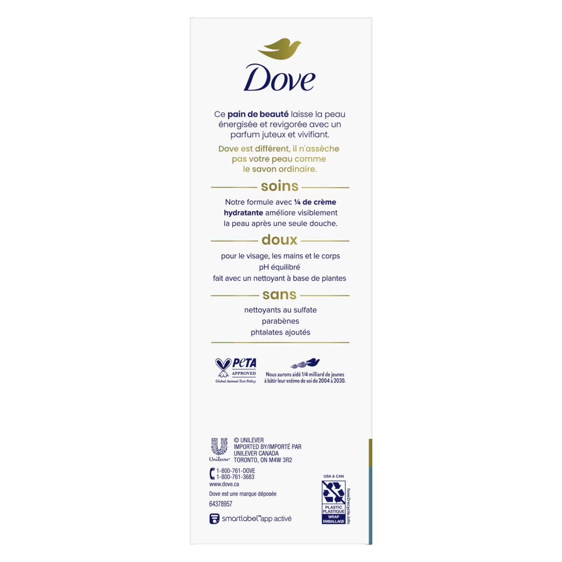 Dove Awakening Gentle Beauty Bar Soap All Skin Type, Pear and Aloe, 3.75 oz (8)B