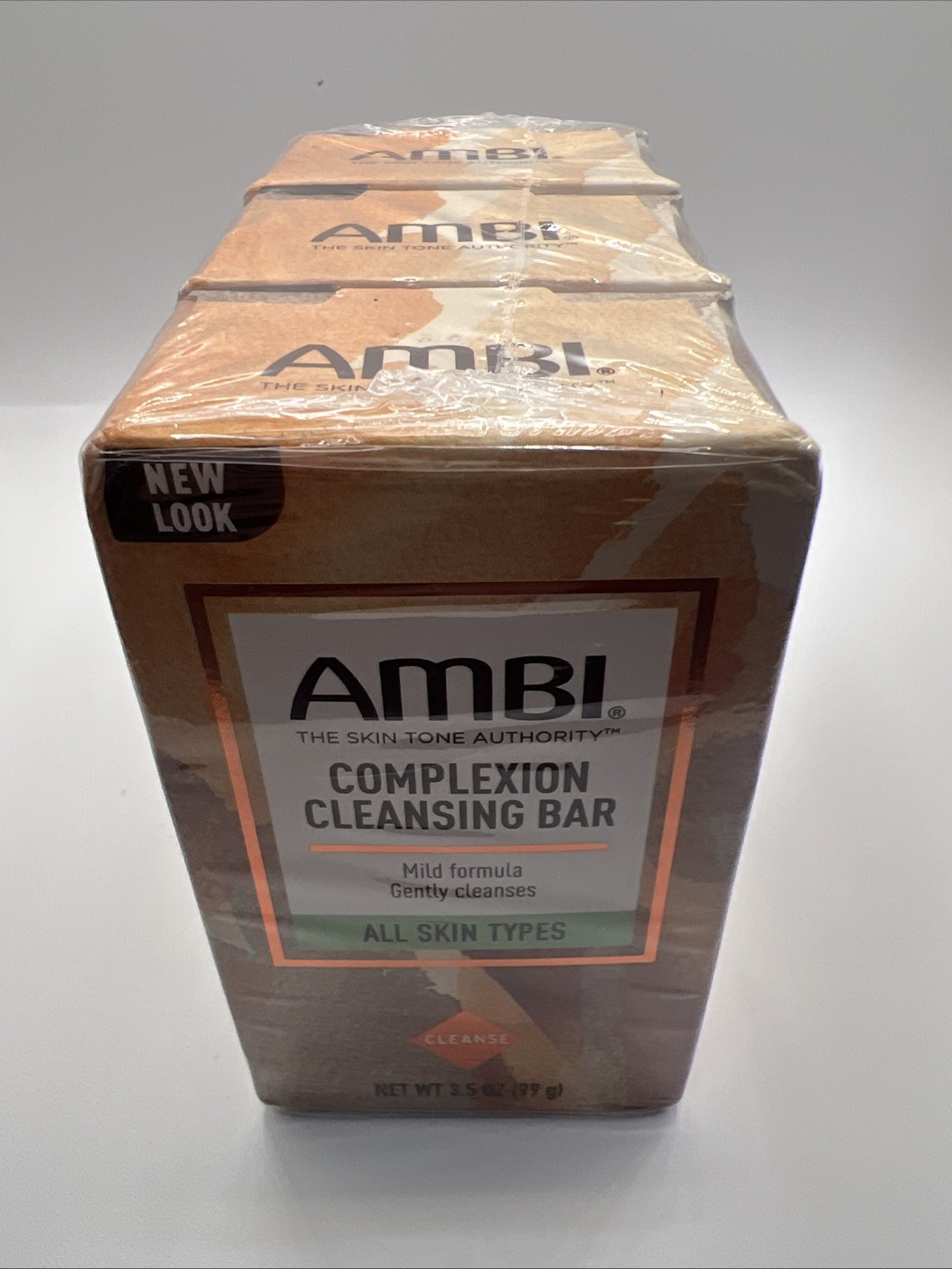 (3 Pack) Ambi Complexion Cleansing Bar All Skin Types Mild Formula