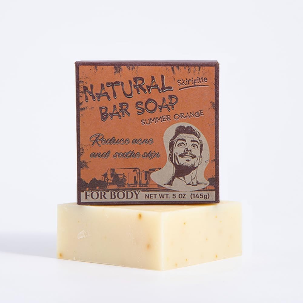 Eco-Friendly 5oz Orange Soap Bar – Nourishing & Exfoliating for Sensitive Skin