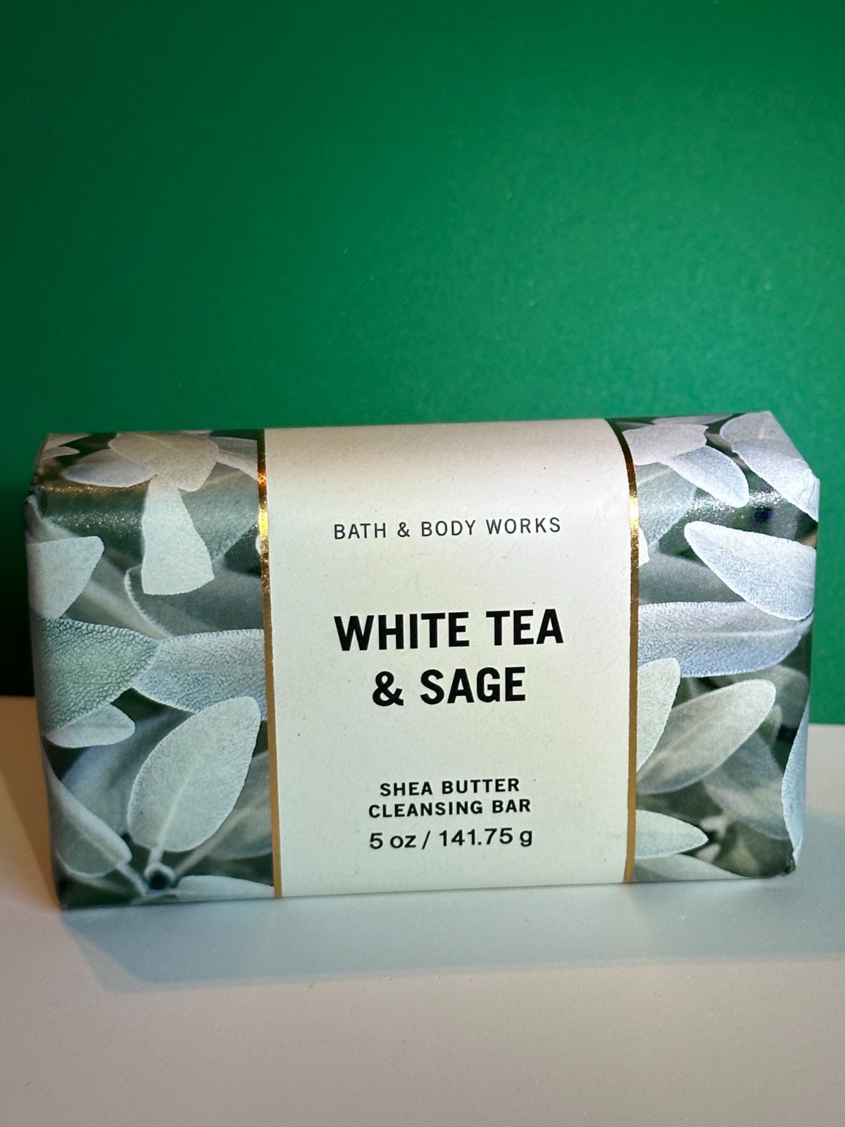 Bath & Body Works Cleansing Bar Soap “White Tea & Sage” Shea Butter 5 oz