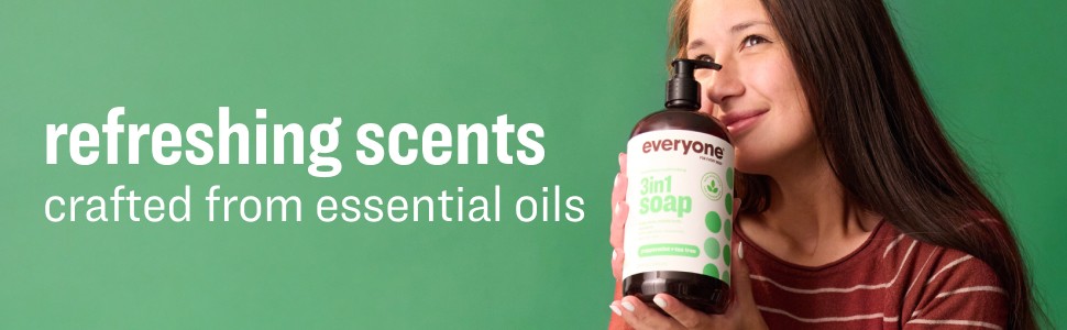 Everyone 3-in-1 Soap Body Wash, Bubble Bath, Shampoo, Travel Size, 2 Ounce (Pack