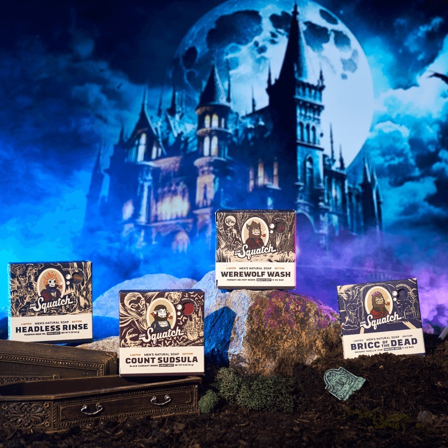 Dr Squatch – 4 pk. – BRICC ot DEAD, WEREWOLF WASH, COUNT SUDSULA, HEADLESS RINSE