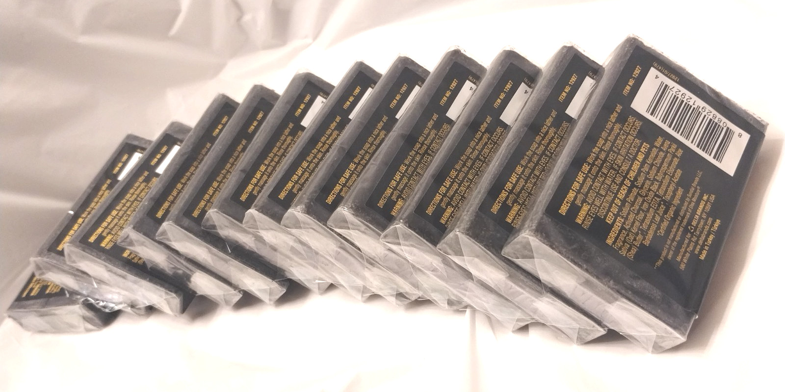 Lot of (12) Personal Care African Black Soap with Shea Butter Moisturizure
