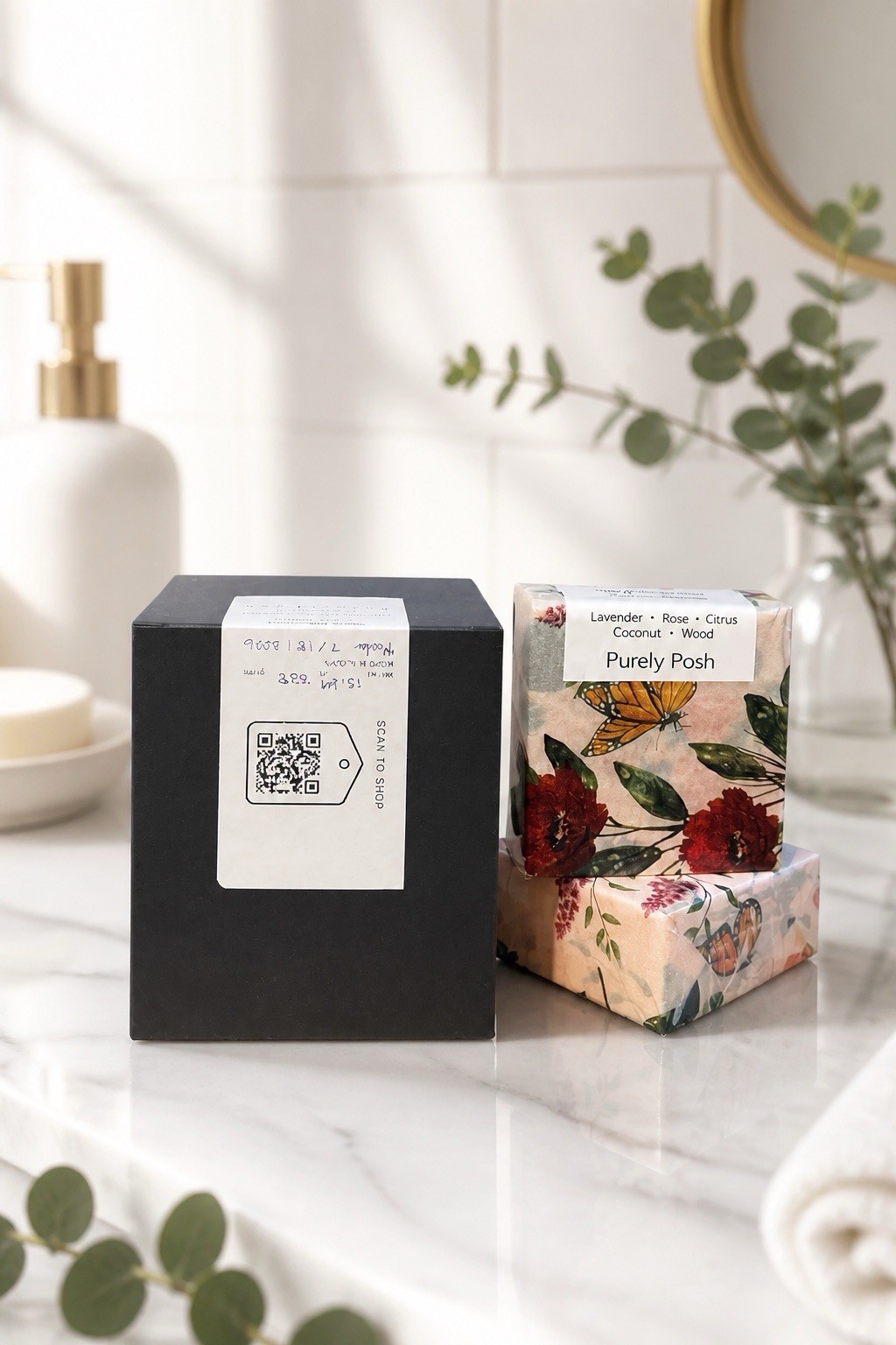 Purely Posh Sunset Bloom Goat Milk Soap Set – Handcrafted Alaskan Peony Soap