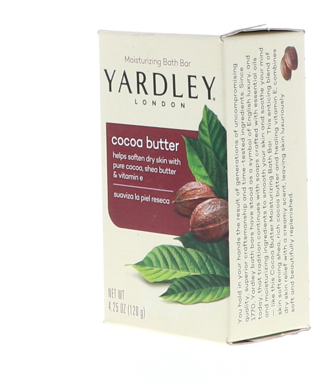 Yardley Cocoa Butter Bath Bar, 4.25 oz
