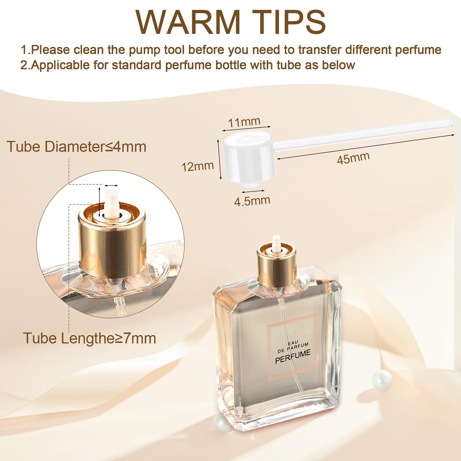 Domensi 60ml Glass Perfume Bottles Refillable Spray Atomizer Dispenser Travel Co