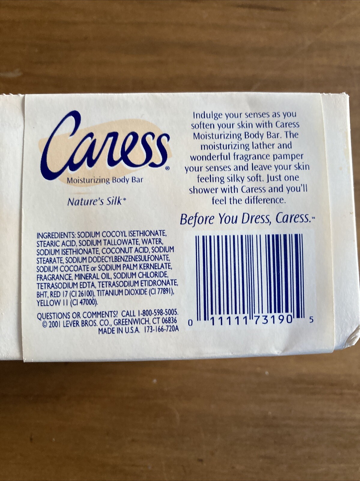2 Pack VINTAGE 2001 Caress Moisturizing Body Bar Soap Nature’s Silk 4.75 oz each