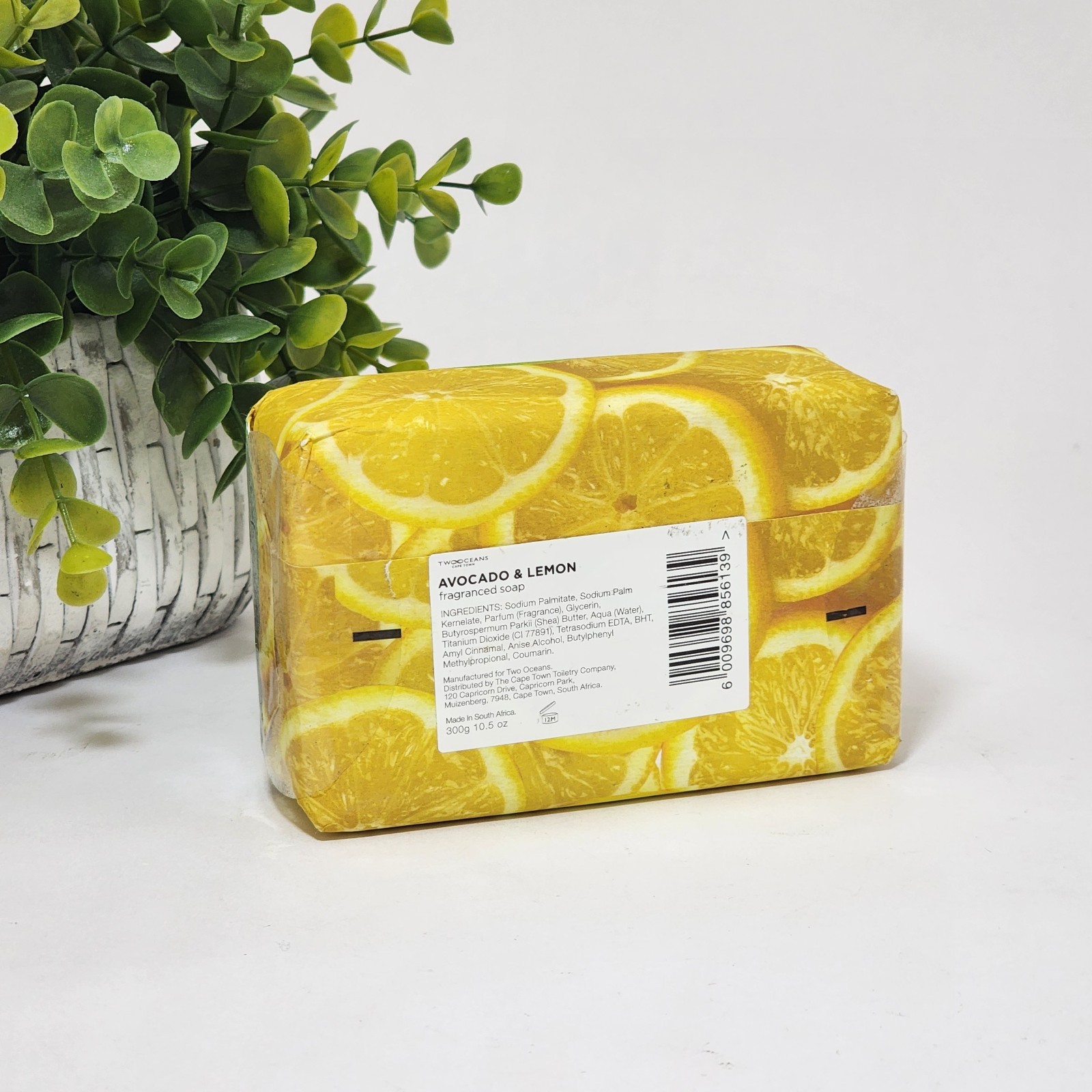Two Oceans Avocado and Lemon Scented Soap Bar Made with Shea Butter 10.5 oz