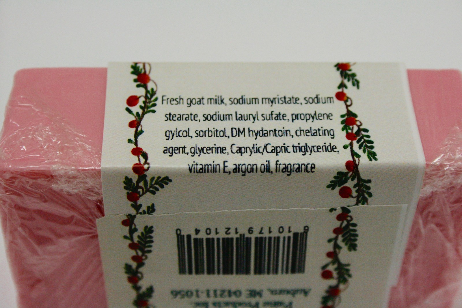 Paine’s CRANBERRY Premium Goat Milk Soap 4.5 oz bar fresh Maine made USA natural