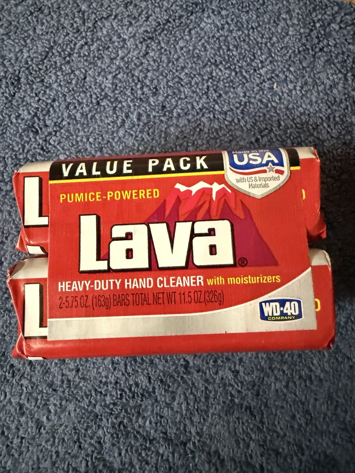 Lava Hand Soap 5.75 oz Bar Heavy Duty Pumice Powered Cleaner, WD40 . 6 Bars
