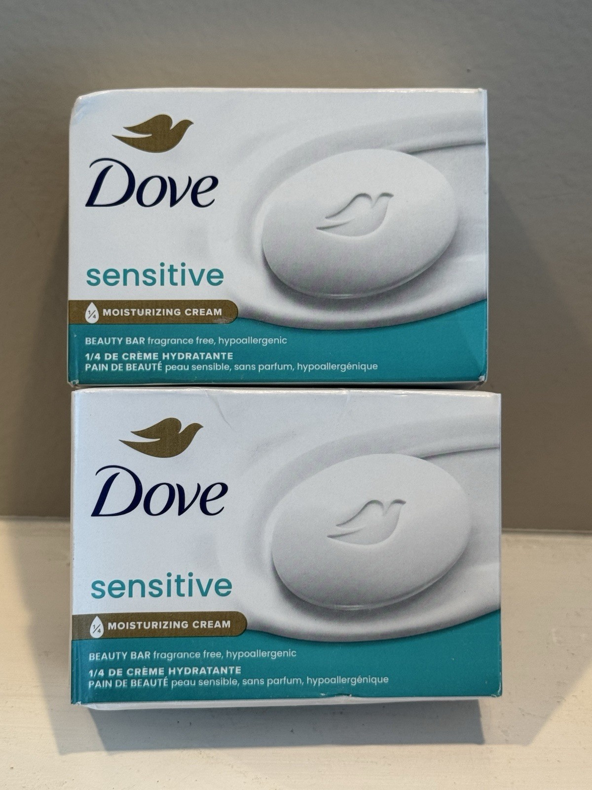 Dove Beauty Sensitive Skin Moisturizing Cream Beauty Bar 3.75 oz 2 Pack