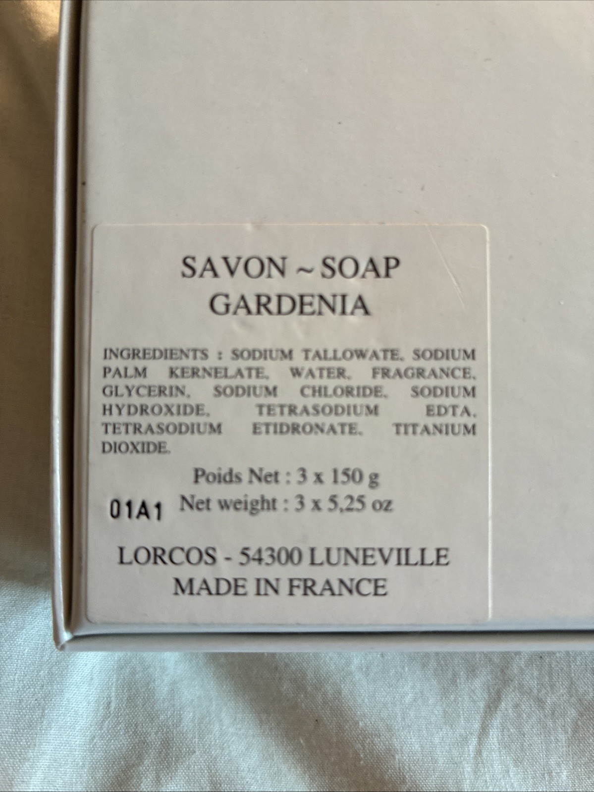 LORCOS Gardenia Soaps Set 3x7oz decorative bars Made in France – Gismonda