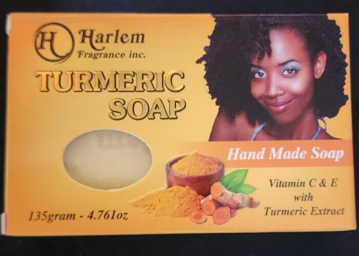 Turmeric Soap For Dark Spots, Skin Lightening, Anti Acne Skin Cleansing Soap Bar