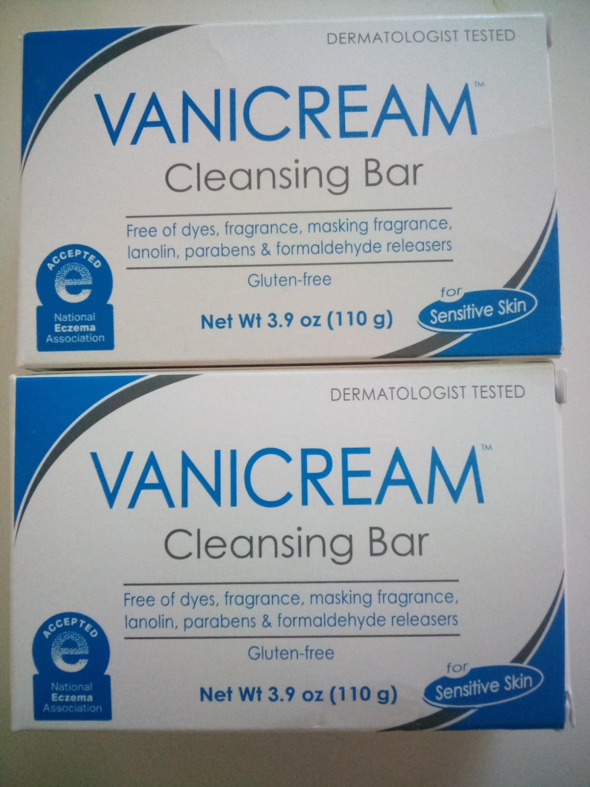 (2-PACK) Vanicream Cleansing Bar For Sensitive Skin Fragrance Free 3.9 Oz each
