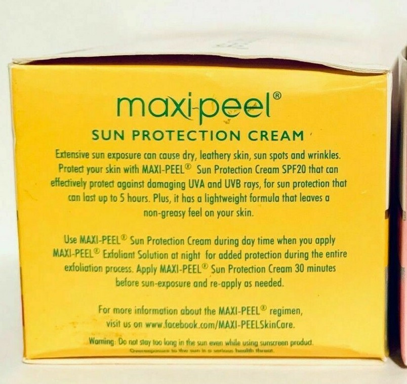 Maxi Peel Anti Acne SPF20 Face Day Whitening Skin Facial Sun Protection Cream