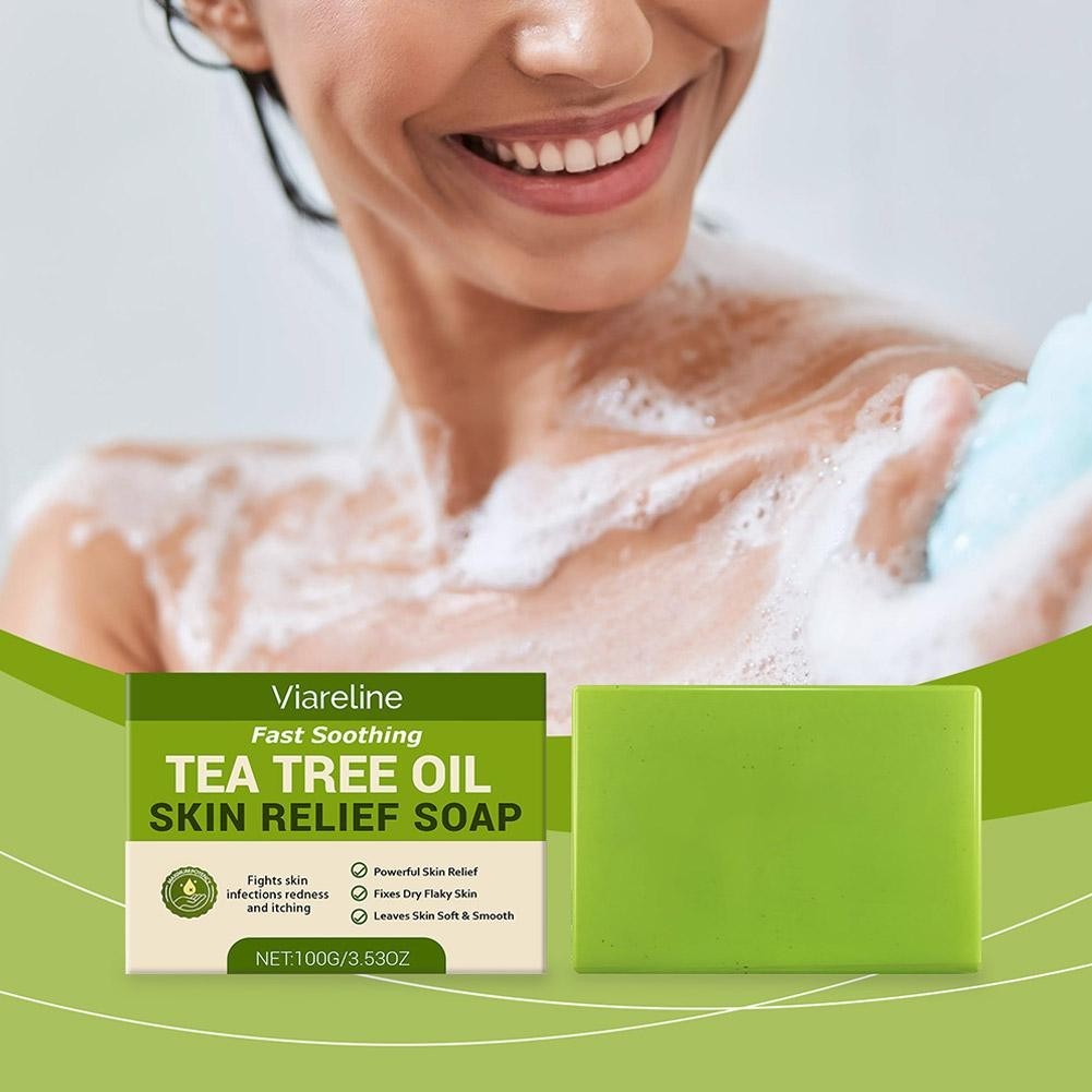 Relief Soap Bar, Loravey Tea Tree Oil Soap, Natural Soaps H For Well-being M5R5
