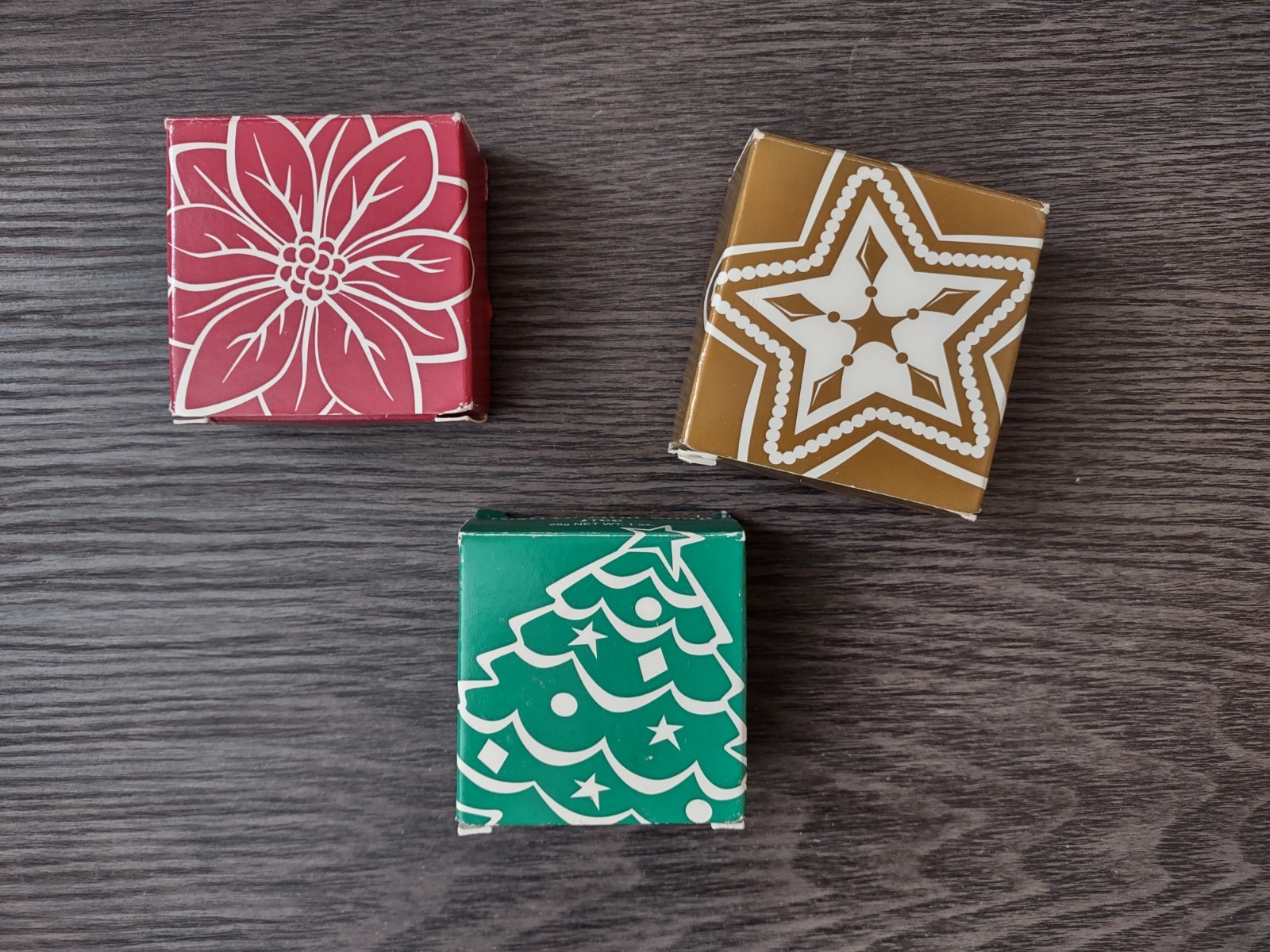 Avon Festive Christmas Soaps Lot of 3 NOS Vintage Holiday Mini Set Decoration
