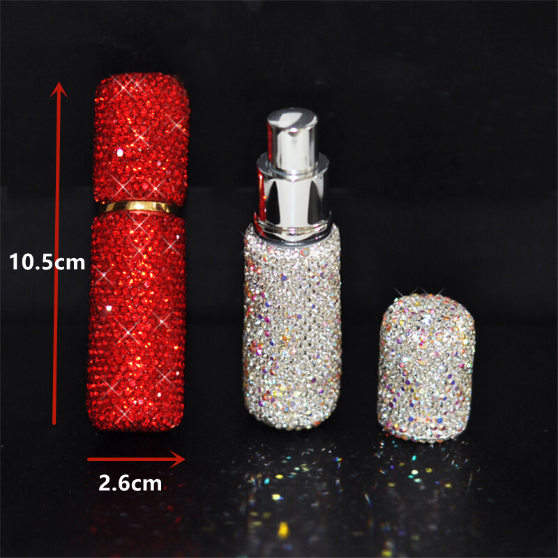 10ML Crystal Diamonds Perfume Atomizer Spray Bottle Refillable Handmade