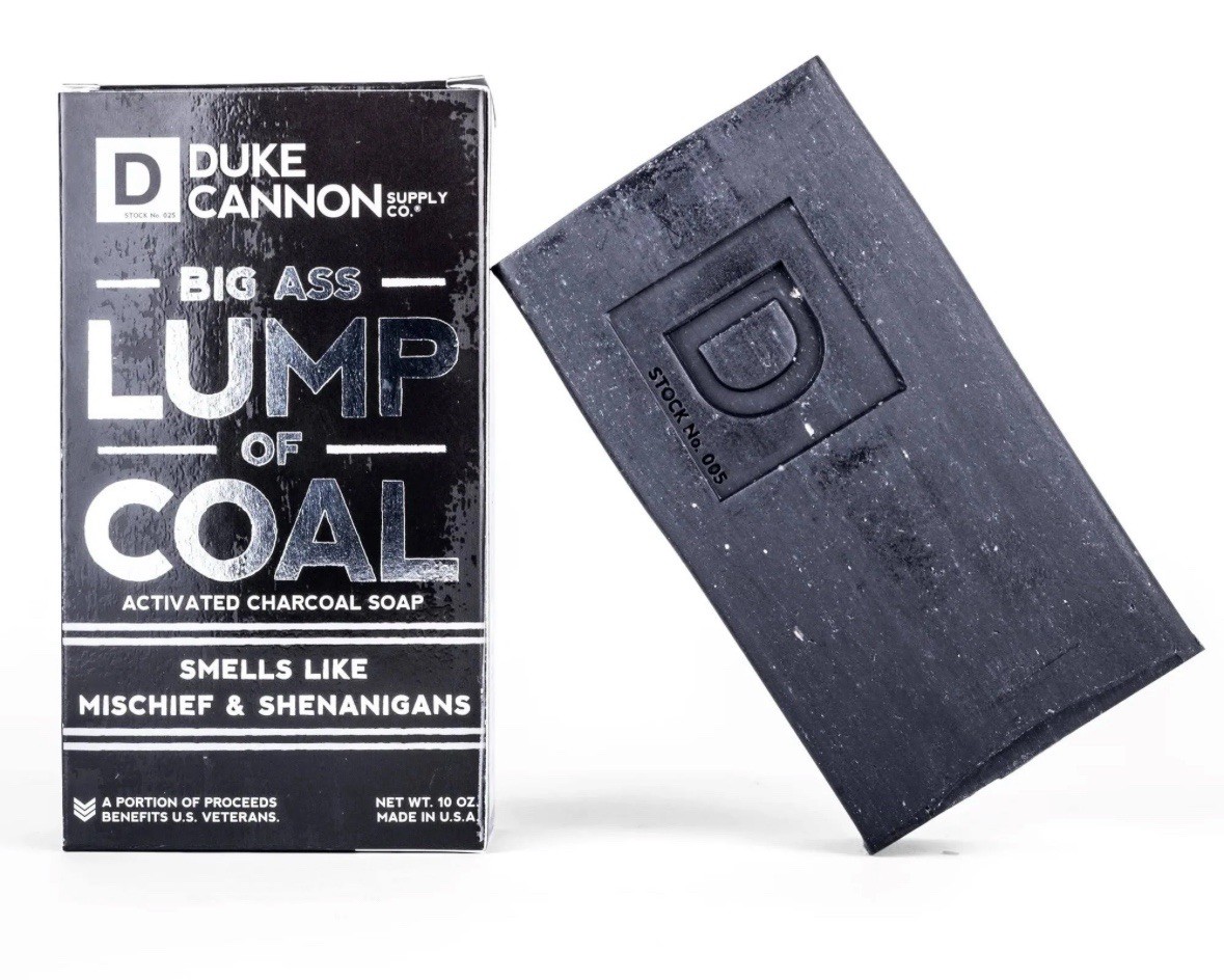 Duke Cannon Big Ass Lump Of Coal Big Brick of Soap for Men 10 oz Made In USA