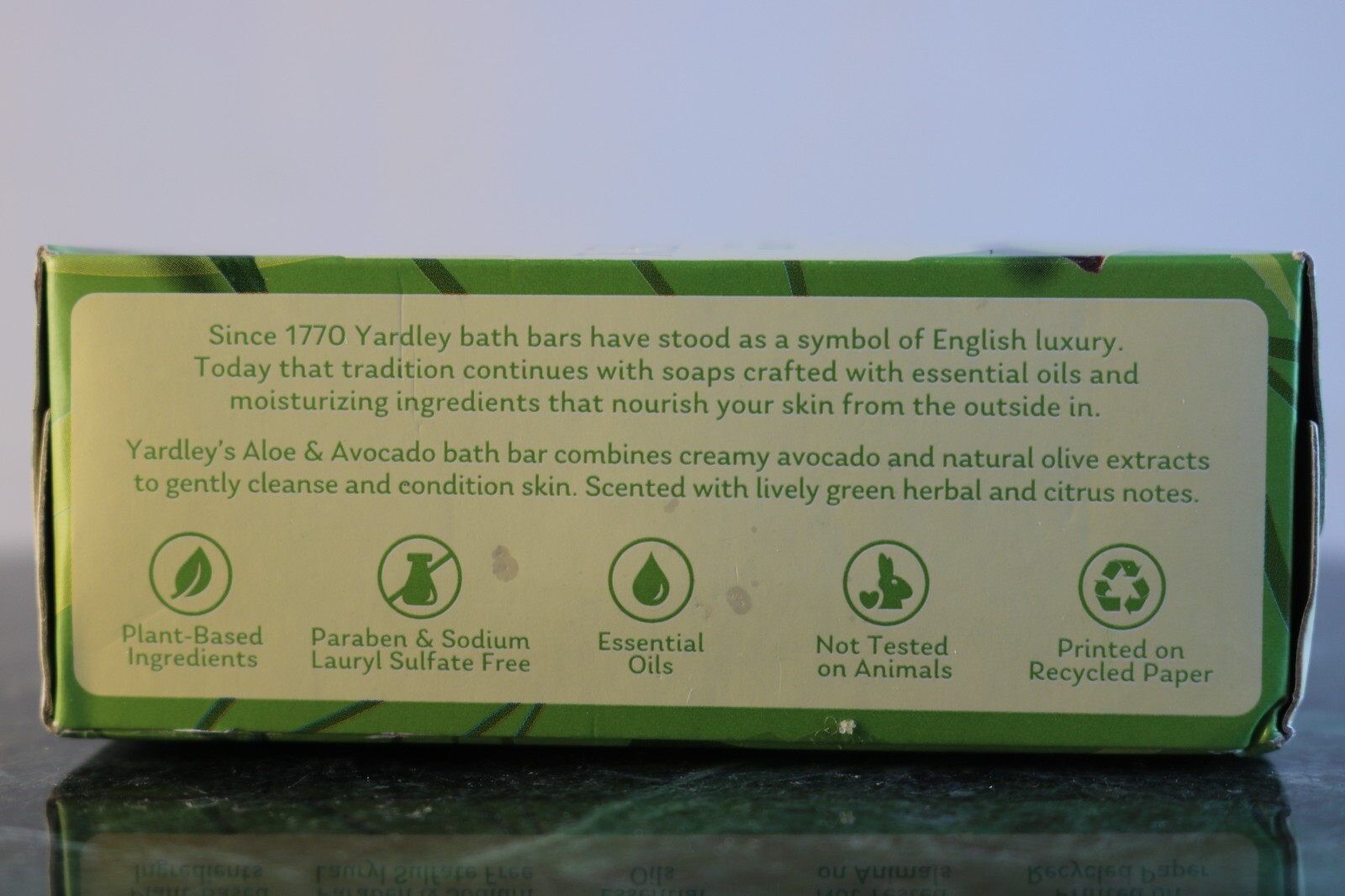 3 Yardley London Nourishing Bath Soap Bar Aloe & Avocado Conditions Skin