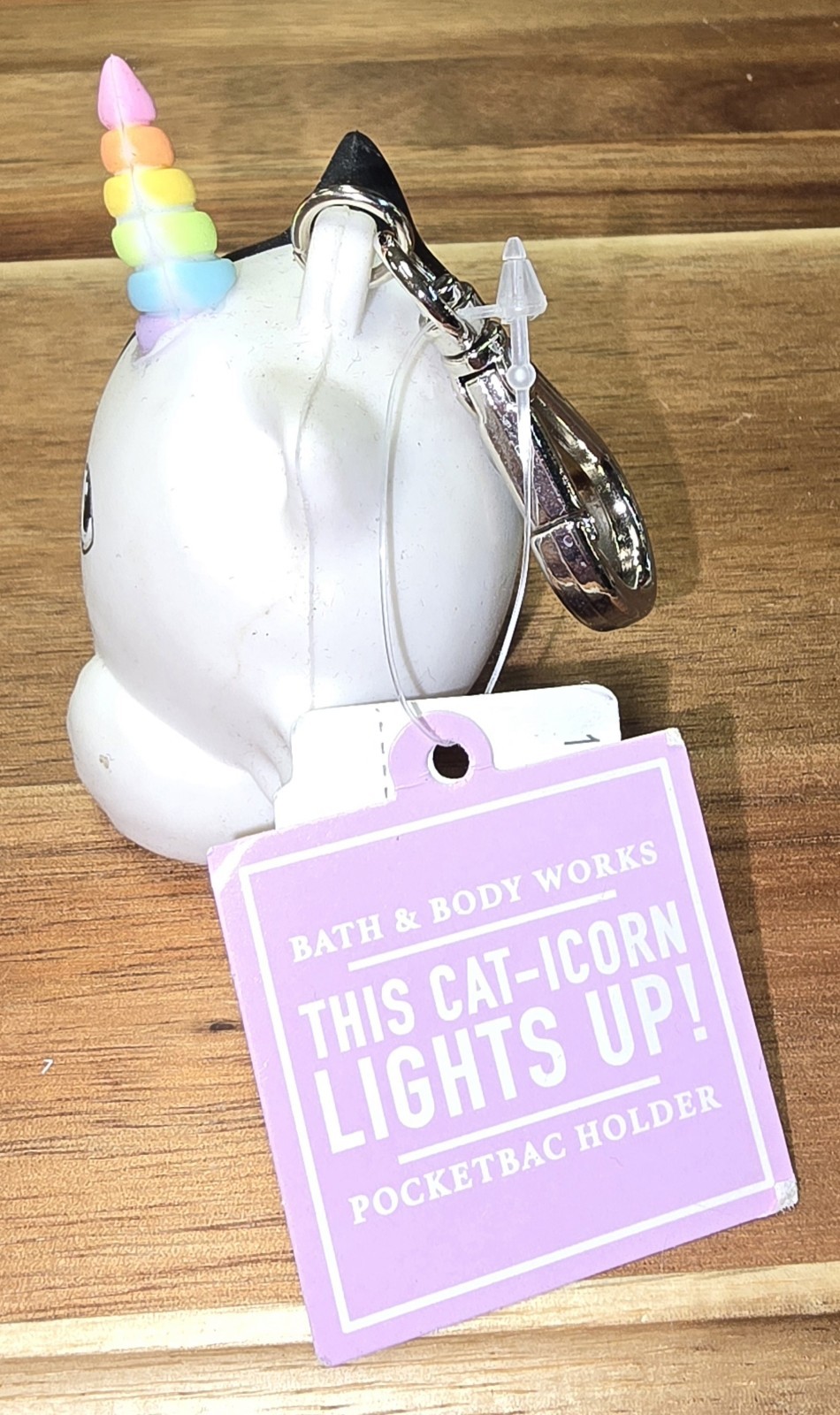Bath & and Body Works UNICORN CAT CATICORN Kitty Light-Up Pocket Gel Holder Nwt