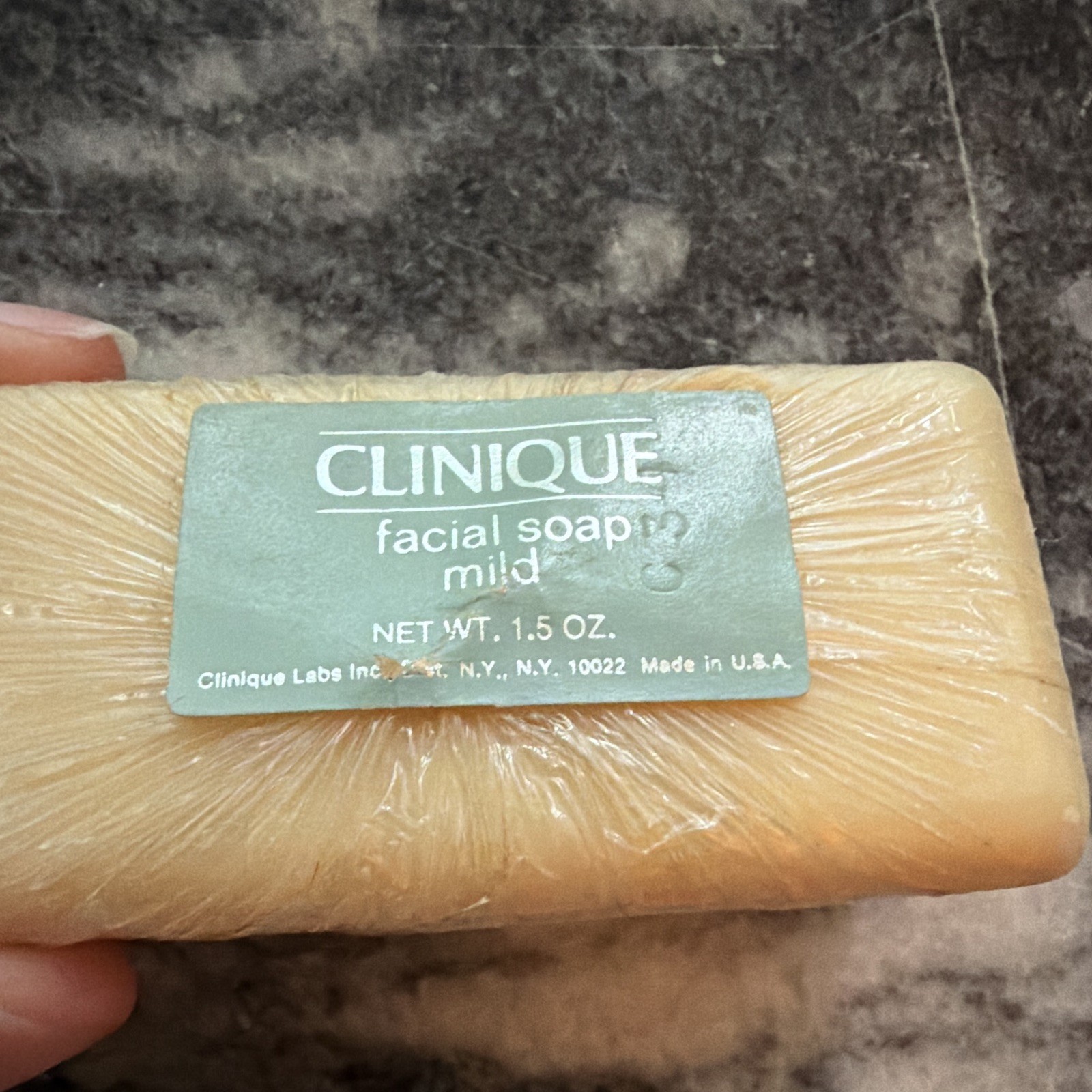 Vintage Clinique Facial Soap Mild 1.5 oz travel size VTG