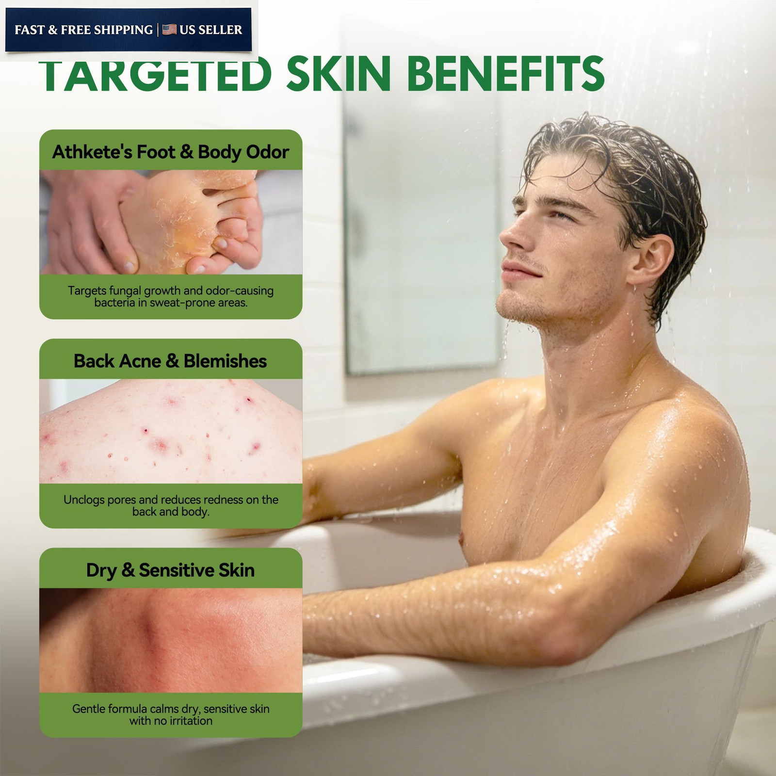 Culltata Antifungal Soap Bar for Men & Women: Tea Tree 8 Ounce (Pack of 1)
