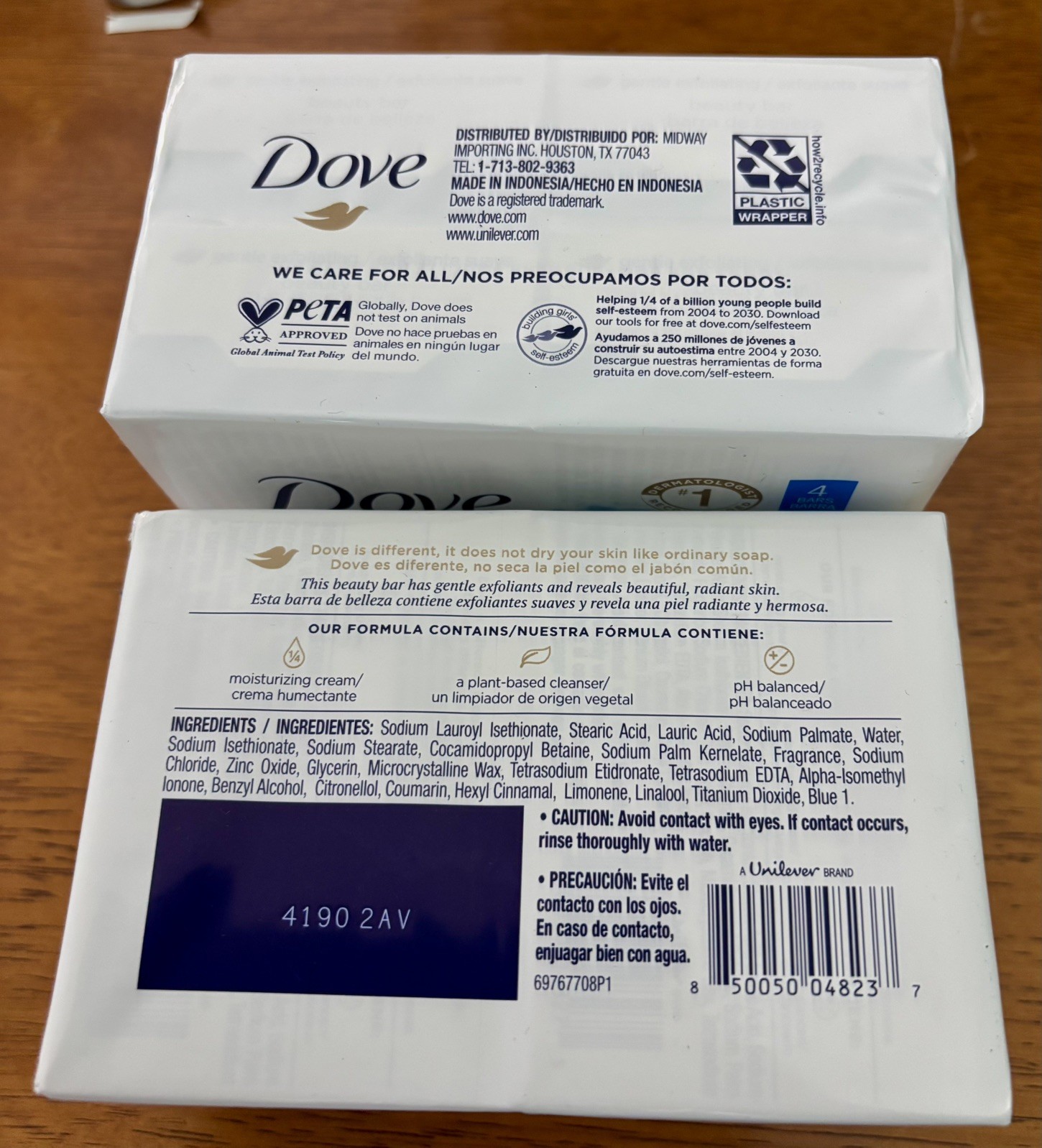 Dove Gentle Exfoliating Moisturizing Beauty Bar Soap, 8 total Bars 3.17 oz Each