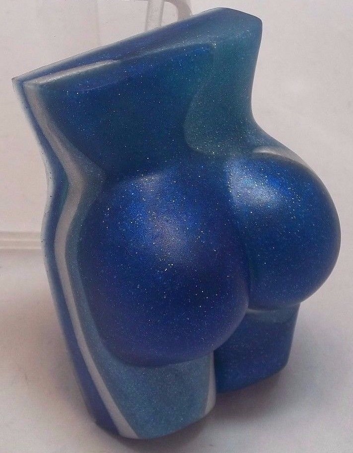 Once in a Blue Moon,silver&blue butt soap scented w/ Donna Karan’s Cashmere