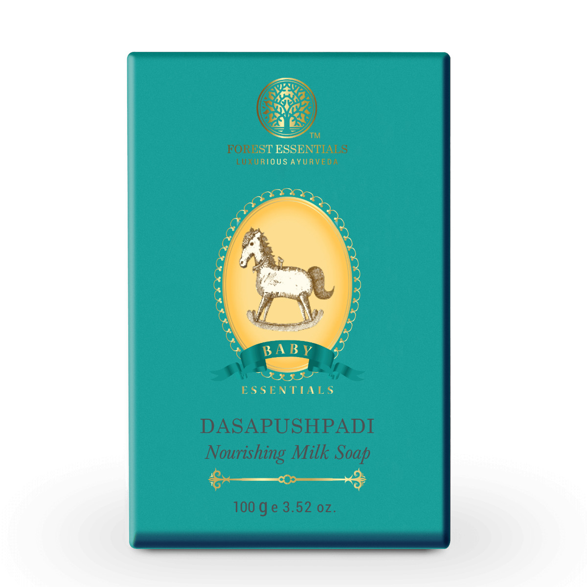 Forest Essentials Dasapush-padi | Nourishing Milk Soap Ayurvedic Bath Bar | 100g