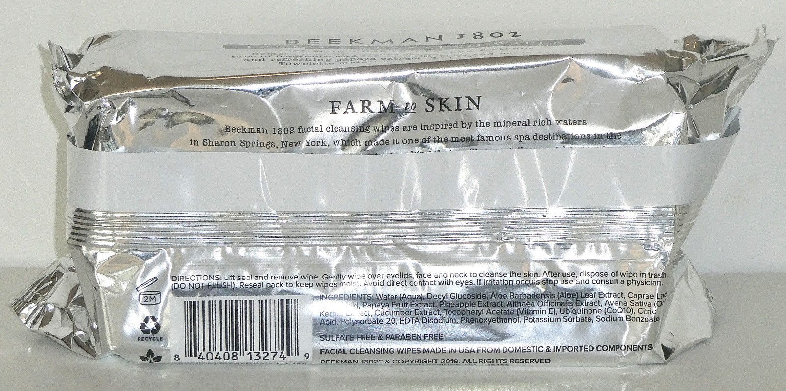 Beekman 1802 Pure Goat Milk Face Cleansing Wipes 100 Ct Brand New Sealed