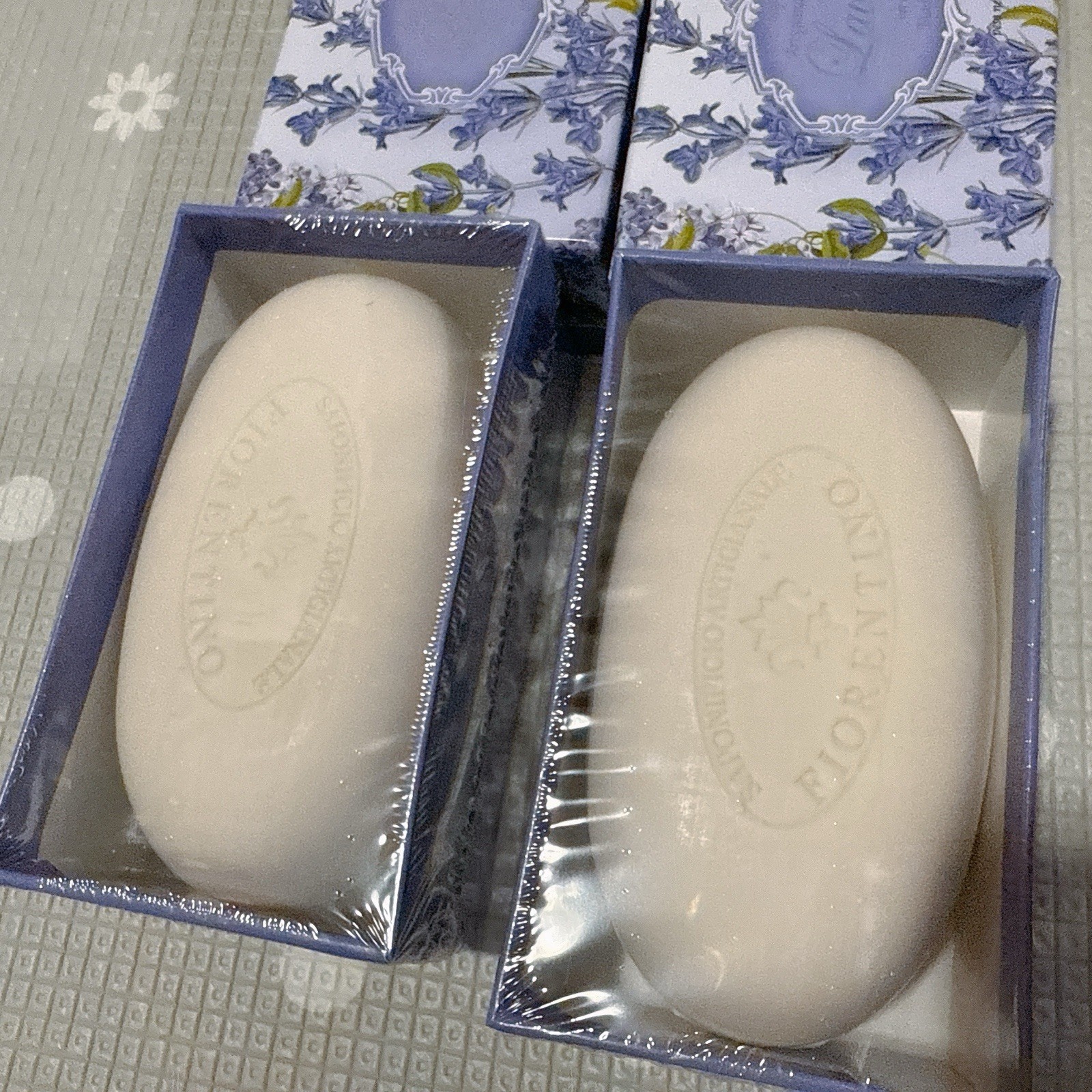 2pcs SAPONIFICIO ARTIGIANALE Fiorentino Lavender Scented Soap Box Sealed