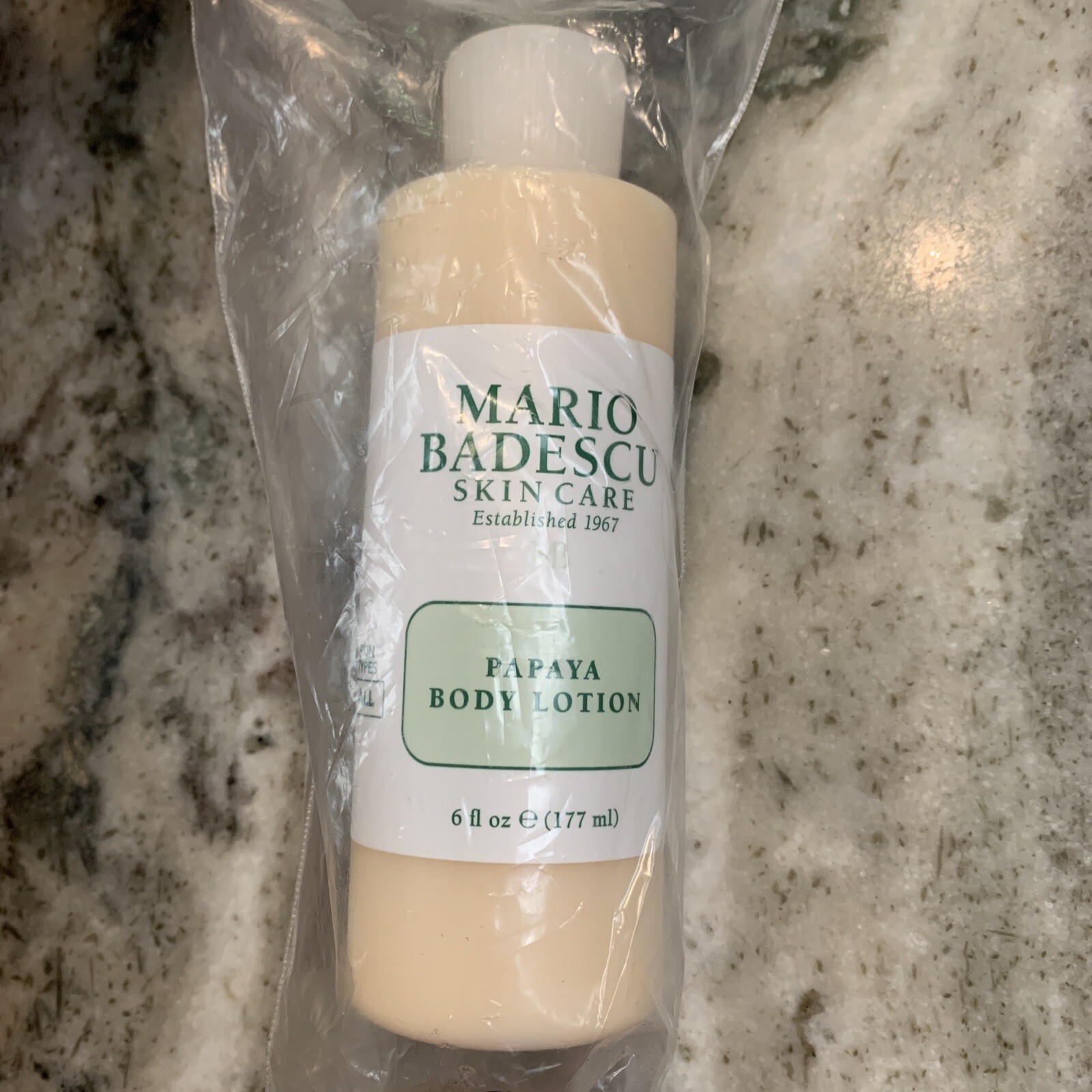 Mario Badescu Papaya Body Lotion 6Oz 177ml Brightening Rejuvenate Rice Bran Oil