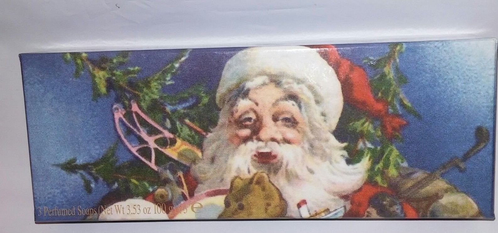 BOX WITH 3 PERFUMED SOAPS 3.53 OZ. 100 GR. EACH MAUVE MADE IN ITALY PARMA OP4400