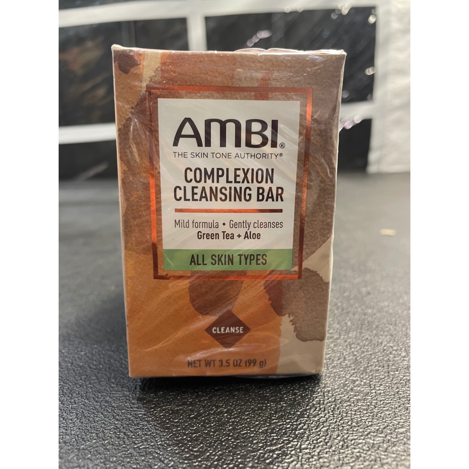 Ambi Complexion Cleansing Bar Soap 3.5oz Green Tea & Aloe 6 Pack Total