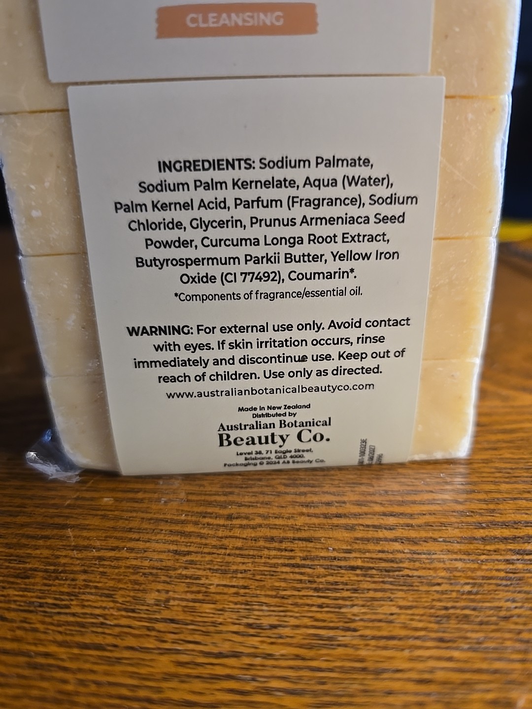 Natural Infusion New Zealand Exfoliating TURMERIC LATTE Soap Bars 5 Pk 17.6 oz