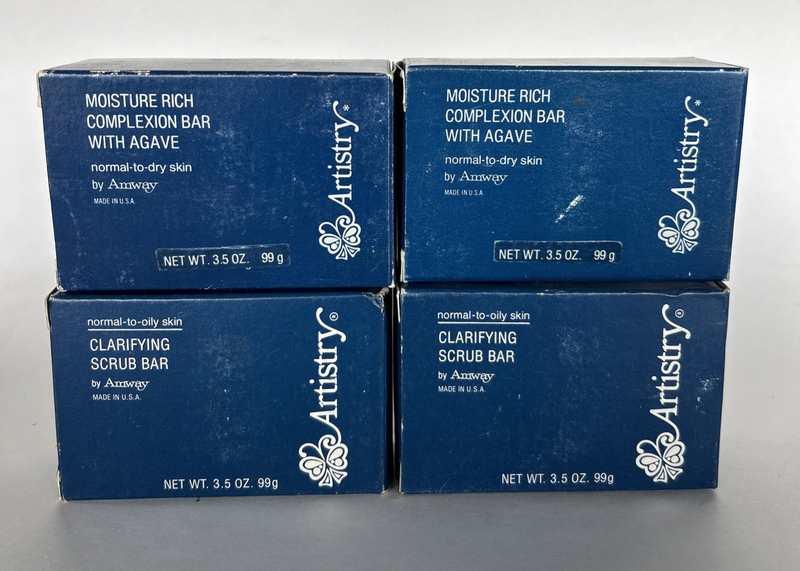 4 Artistry Moisture Rich Complexion Soap Bars AGAVE AMWAY Normal to Dry Skin NEW