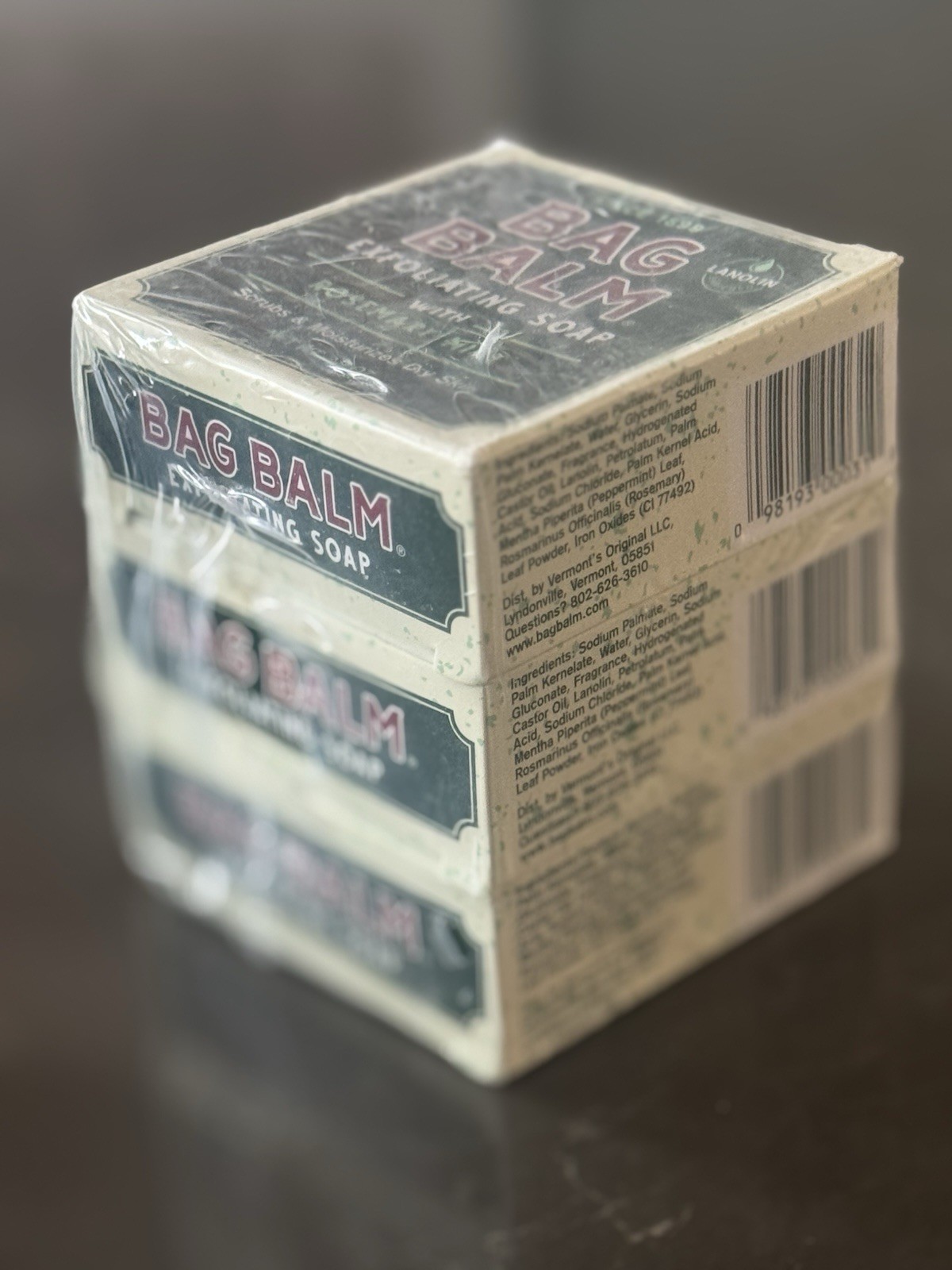 Bag Balm Vermont’s Original Exfoliating Soap Bar, Body Soap Bars, Hand Soap Bar