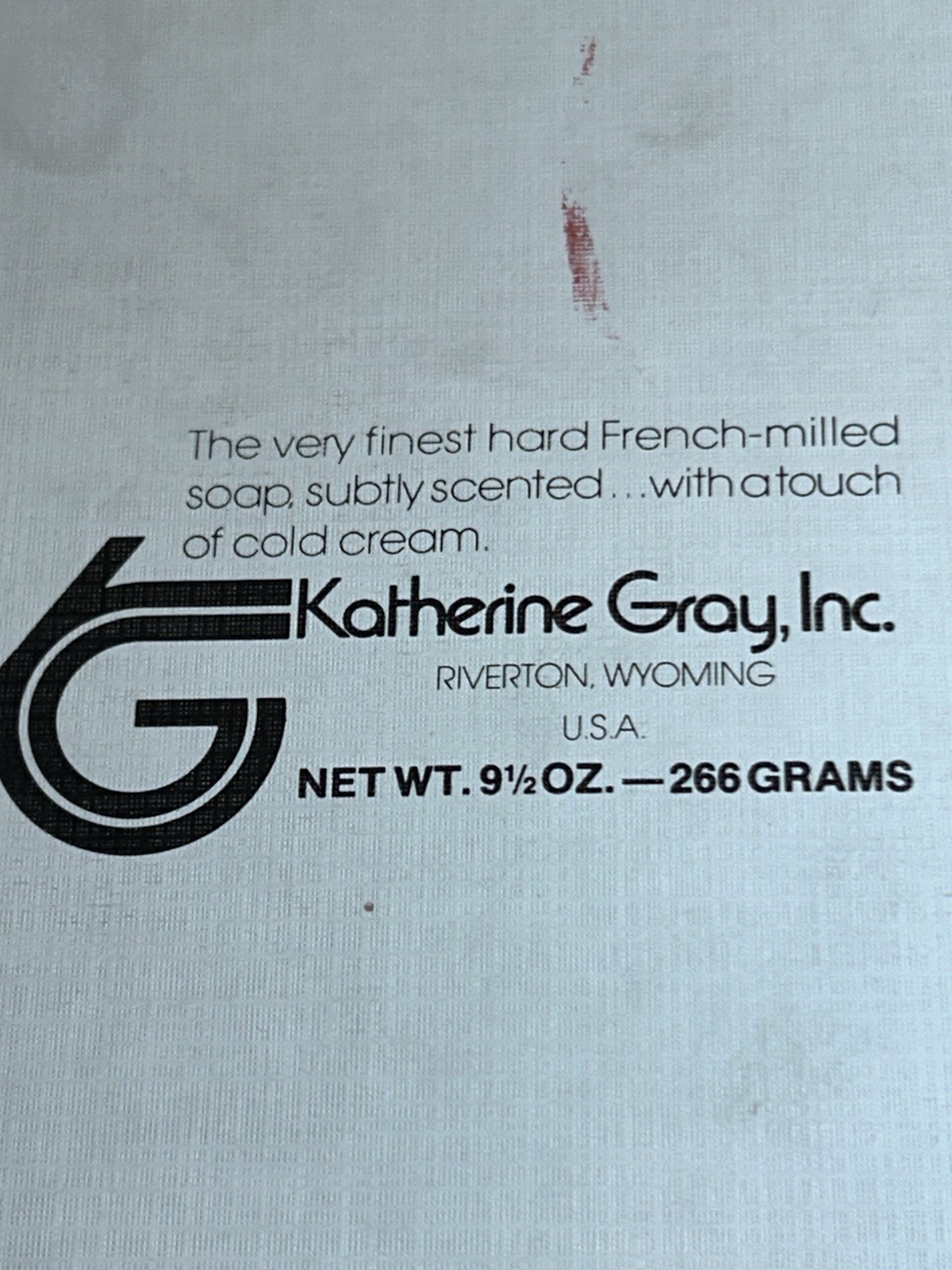 Katherine Gray French Milled Bar Soap w/ Horse Image Design That Lasts