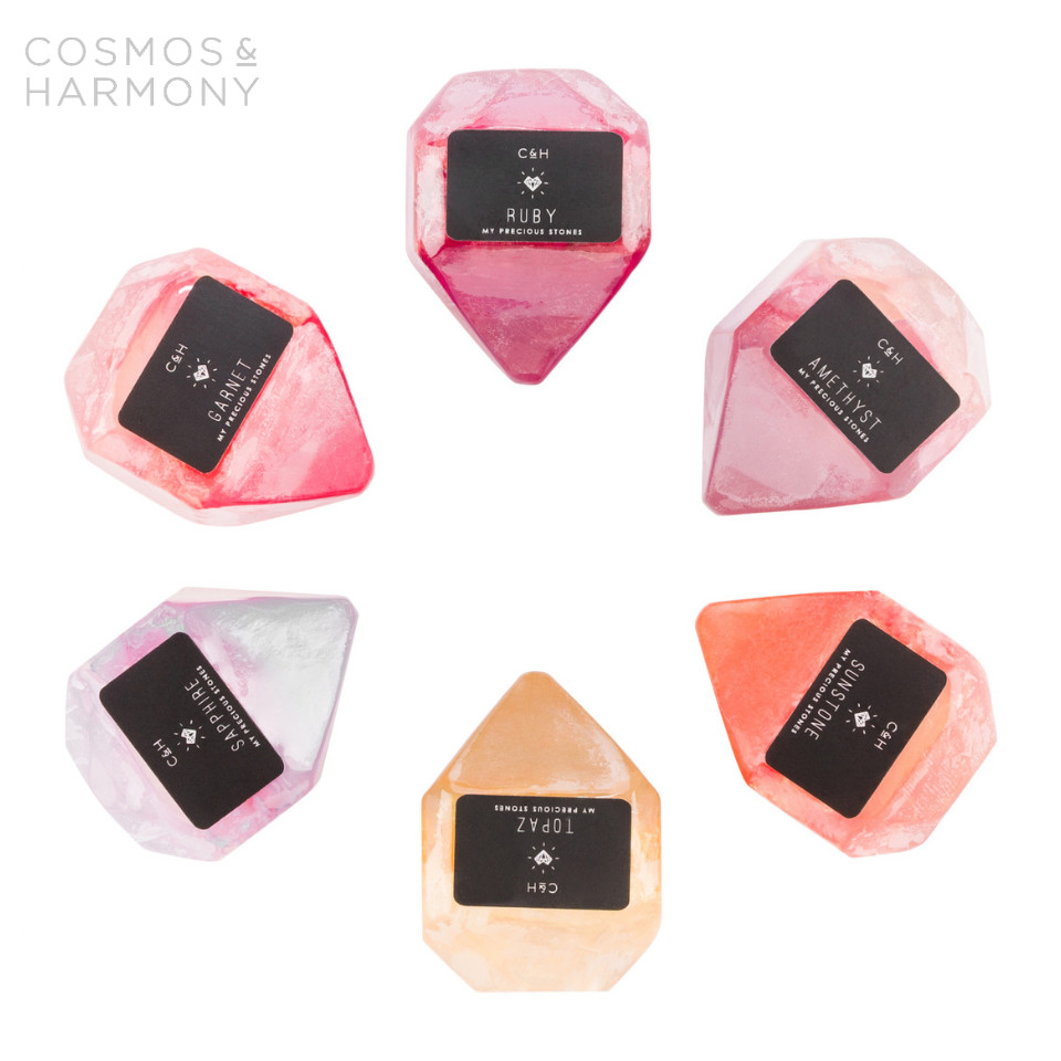 Cosmos & Harmony My Precious Stones Soap Collection Light Set 30g. x6 (180g.)
