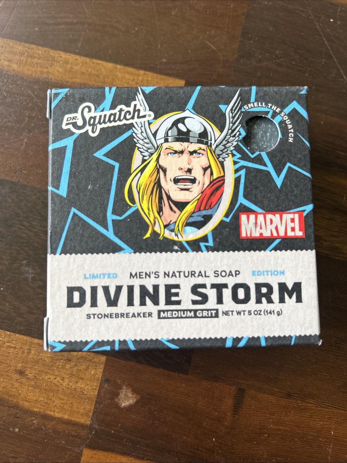 4 Pack Dr Squatch Divine Storm Thor Limited Edition Soap Marvel Avengers