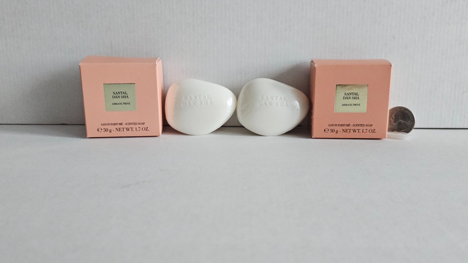 Armani Privé SANTAL DAN SHA Scented Luxury Mini Soap – TWO PIECES 1.7Oz/50g/each