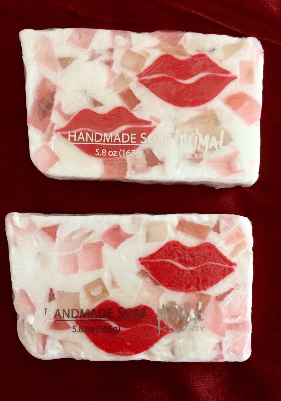 Primal Elements Valentine’s Day Soap 5.8 Oz Lot (2) NEW NIP Strawberry Fragrance