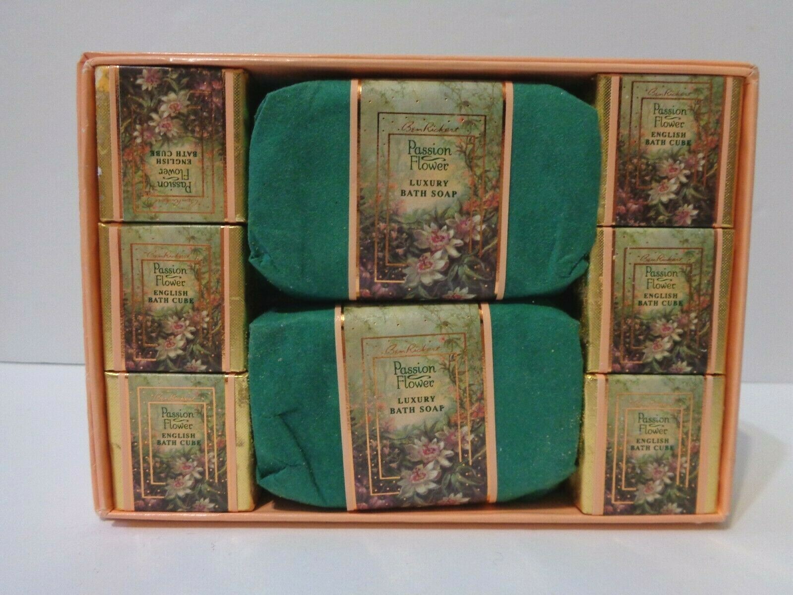 Ben Rickert Private VTG Passion Flower Pleasures Bath Collection Soap Bath Cubes