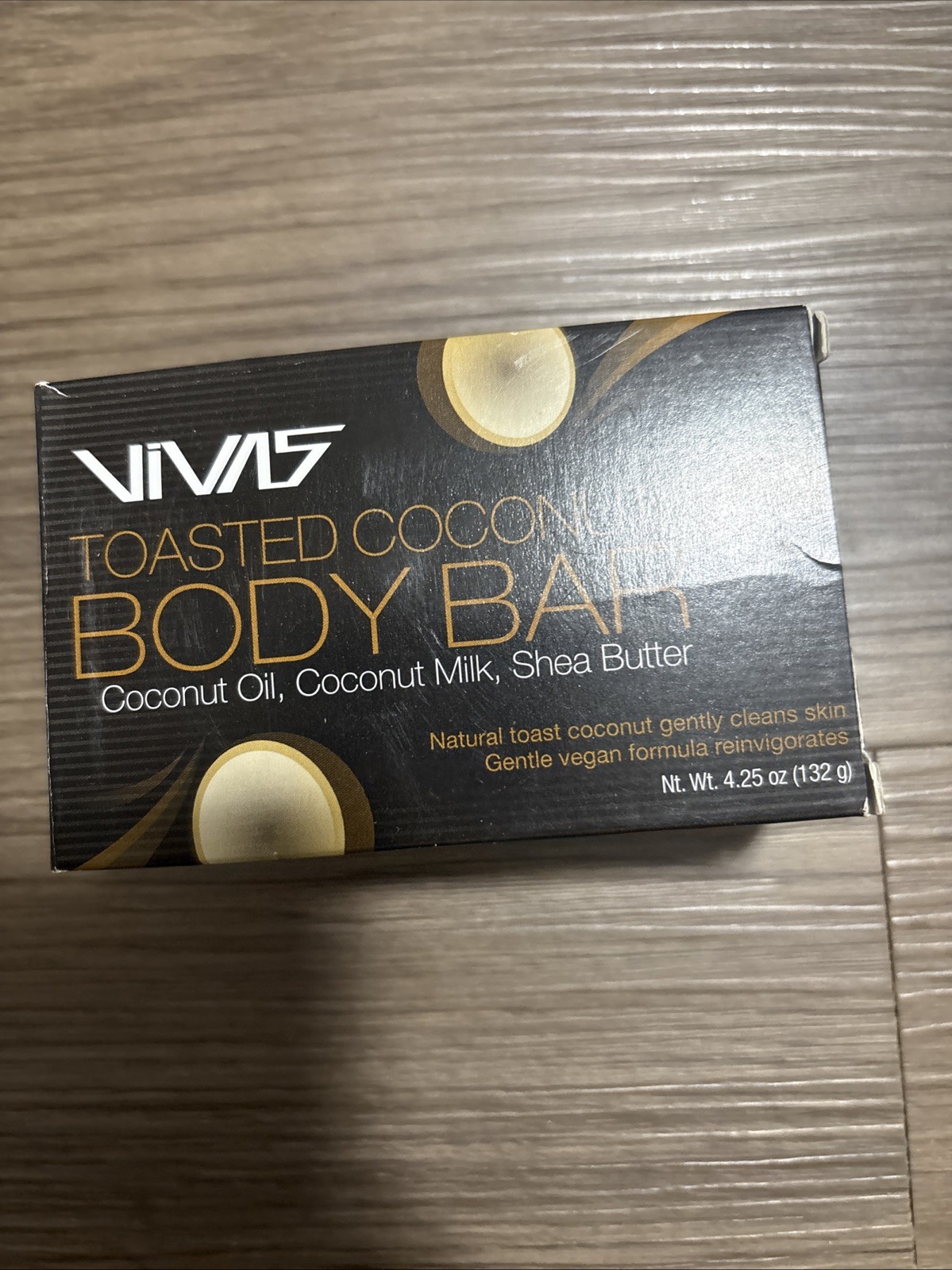 Vivas Body Bar Toasted Coconut 4.25 Oz|new sealed