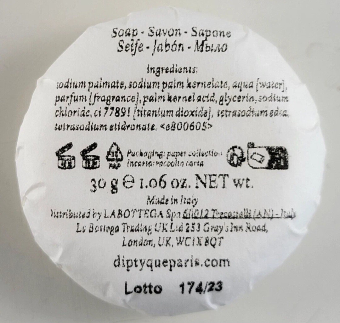 NEW Set of 6 Diptyque Philosykos Round Soap Bar 30g/1.06oz each – Saint Germain