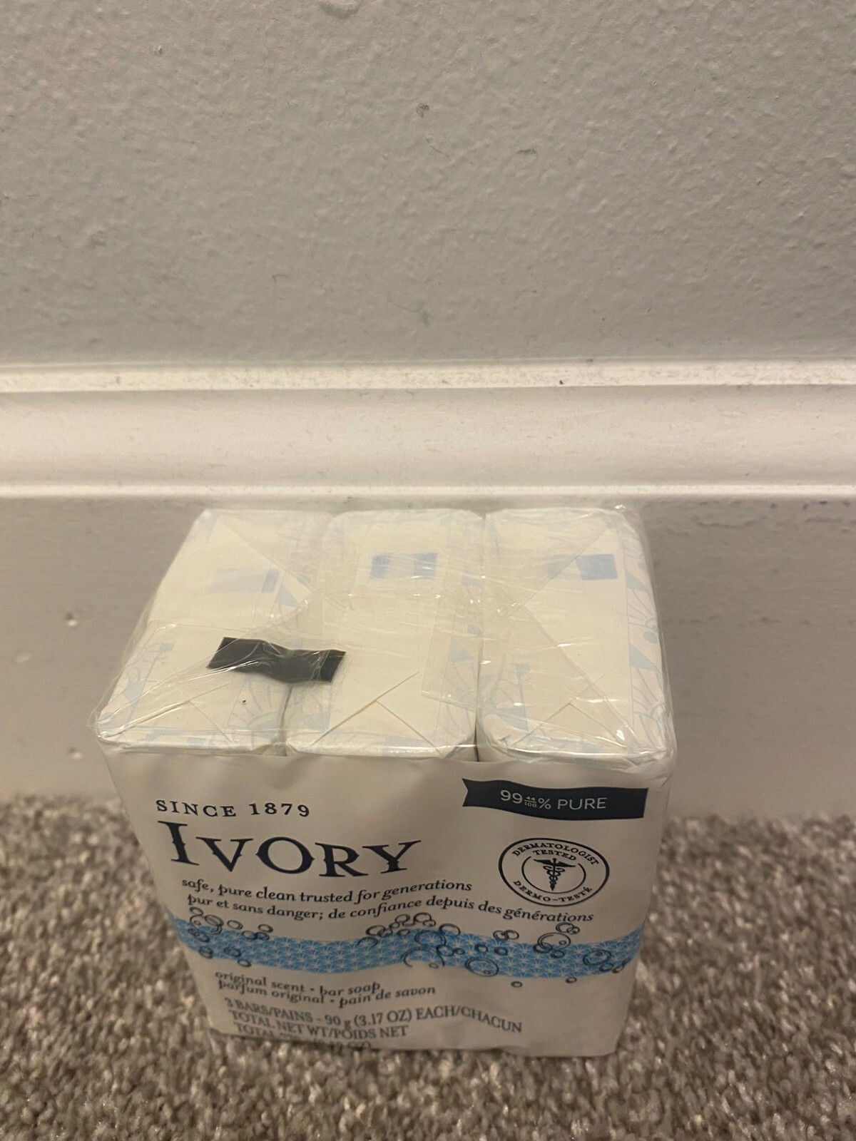 Ivory Bar Soap Original Scent 3.17oz, 3 count