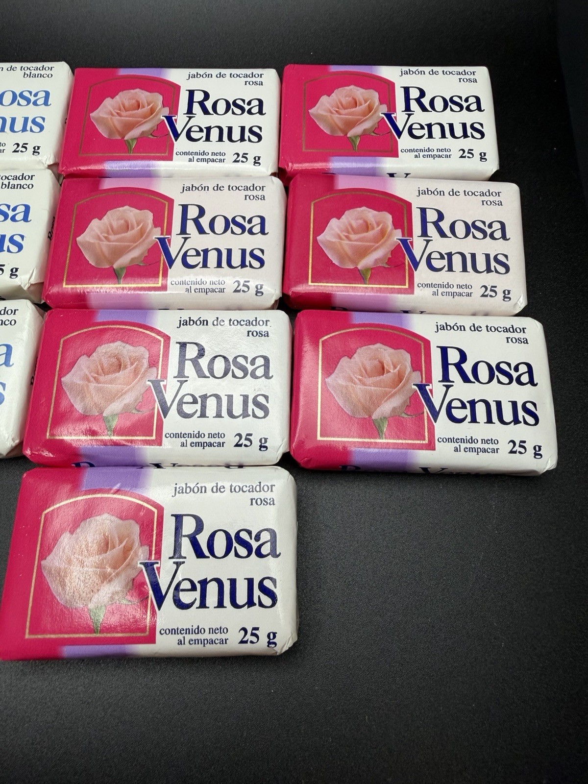 Rosa Venus White & Rosa Soap Bars 5.3 oz – Classic Gentle Scented Bars Lot of 14