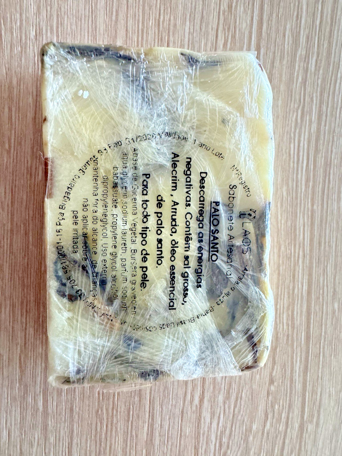 Handmade Palo Santo Soap 90g Rosemary Rue Sea Salt Botanical Cleansing Bar